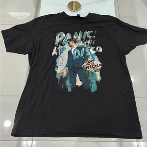 Panic At The Disco T-Shirt Pray For The Wicked Shirt Large Black Band